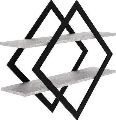 Полка Макс Стайл ПнР-500-2 навесная (бетон темный)