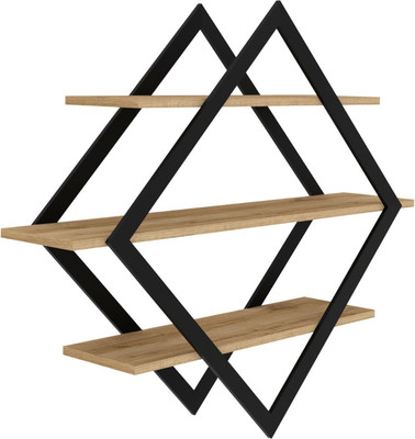 Полка Макс Стайл ПнР-600-3 навесная (дуб кантри золотой)