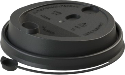 Набор крышек для стаканов Паксервис Hide d90мм / 388540 (1000шт, черный)