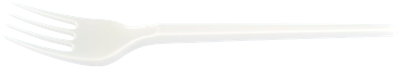 Набор одноразовых вилок Паксервис Стандарт 165мм / 388855 (500шт, белый)