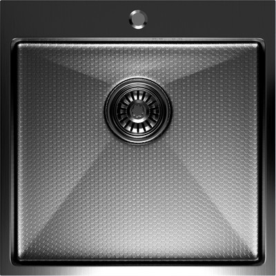 Мойка кухонная Berge 5050 Decor Premium (черный)