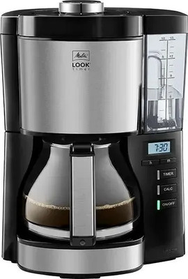 Капельная кофеварка Melitta Look V Therm Timer Black Filter (черный/нержавеющая сталь)