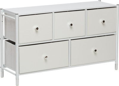 Комод Импэкс Нирита/Хайди широкий 5 ящиков (белый)