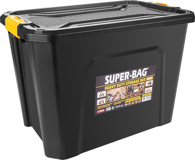 Ящик для хранения Super Bag ASR-4038 (60л, черный, с крышкой)