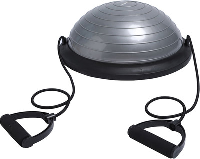 Силовой тренажер UNIX Fit Полусфера балансировочная Bosu / BSSP46 (с эспандерами)