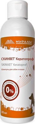 Шампунь для животных Миралек Скинвет Кератопроф / 7125 (200мл)