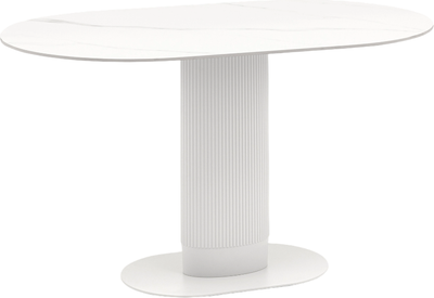 Обеденный стол Stool Group Mystery 130x80 / T-015 (белый/керамика)