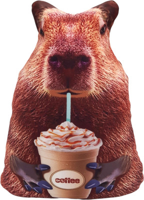 Мягкая игрушка Malvina Капибара с кофе  24см / 201.1.3