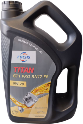 Моторное масло Fuchs Titan GT1 Pro RN17 FE 0W20 / 601869815 (5л)