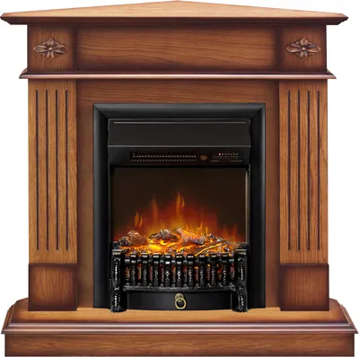 Каминокомплект Смолком Brighton Corner Std-Asp Fobos FX M Black RC (дуб антик)
