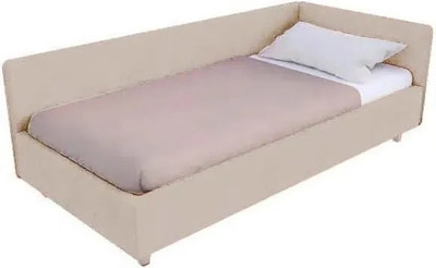 Односпальная кровать Elmax Феррара 80x200 угол левый (Glory 01, айвори)