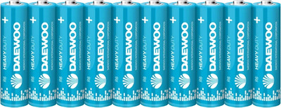 Комплект батареек Daewoo Heavy Duty R6 Shrink-10 / 5042131 (10шт)
