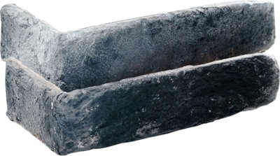 Декоративный камень гипсовый Stone Mill Кирпич Лофтбрик угловой элемент ПГД-1-Л У109 (антрацит)