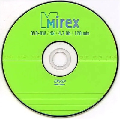 Диск DVD+RW Mirex 4.7GB 4x  / UL130032A4C