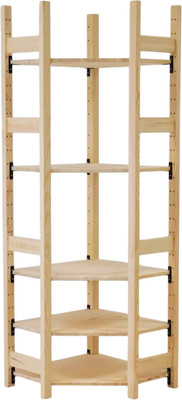 Стеллаж Dipriz Ивари угловой 1790 мм / Д.35023.7 (сосна/без отделки)