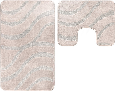 Набор ковриков для ванной и туалета Maximus Symphony 2523 (50x80/40x50,powder)