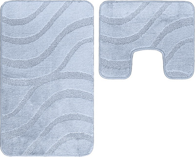 Набор ковриков для ванной и туалета Maximus Symphony 2522 (50x80/40x50, нежно-голубой)