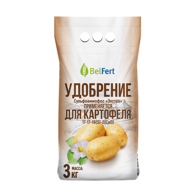 Удобрение BelFert Сульфоаммофос Экстра 17-17-16(S)-2(CaO) (3кг)