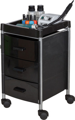 Тележка парикмахерская Элеганс Алана-03 (черный)