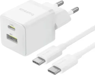 Зарядное устройство сетевое Baseus Palm C+U 30W EU / P1011160A213-01 (белый)