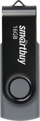 USB flash накопитель SmartBuy Twist Black 16GB (SB016GB2TWK)