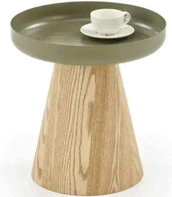 Журнальный столик Halmar Gina (зеленый/натуральный)