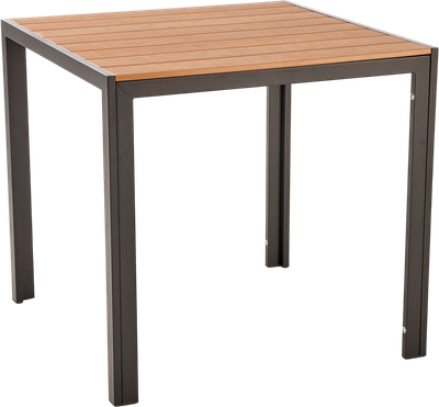 Стол садовый Halmar Fierro K (коричневый/черный)