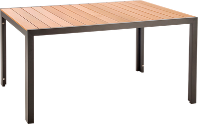 Стол садовый Halmar Fierro P (коричневый/черный)