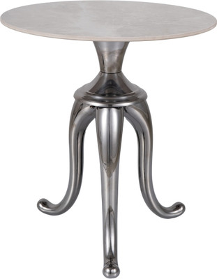 Журнальный столик Signal Snake 48x55 (белый/серебряный)