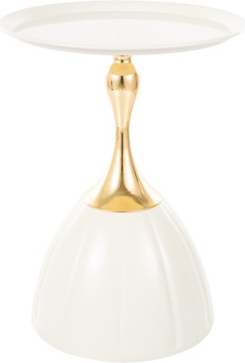 Журнальный столик Signal Piana 38x50 (белый/золотой)