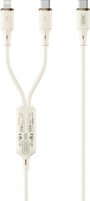 Кабель XO С Type-c на ip (27W)+Type-c (60W) / NB-Q262 (1.2м)
