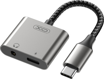 Адаптер XO С Type-c на Type-c + 3.5mm 27W / NB-R257B