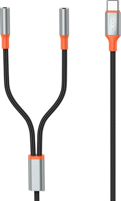 Кабель/переходник XO С Type-c на два 3.5 / NB-R269B (1.2м)