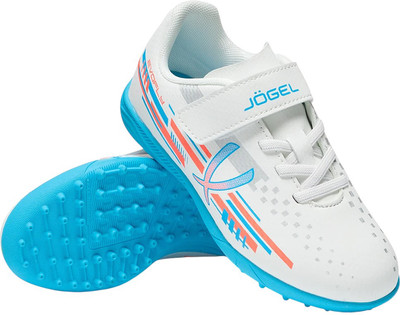 Бутсы футбольные Jogel Evofly TF Talant (р.30, белый/голубой)
