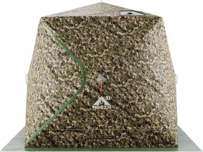 Палатка-баня MORZH Куб XL Light с внутренним тентом (камуфляж)