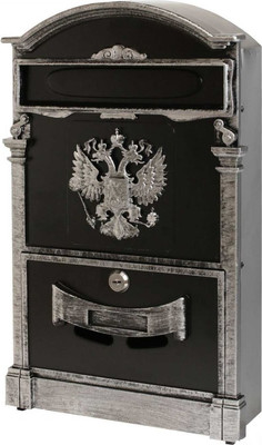 Почтовый ящик Аллюр Герб №4011В (старое серебро)