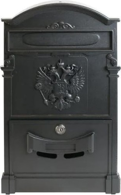 Почтовый ящик Аллюр Герб №4011 (черный)