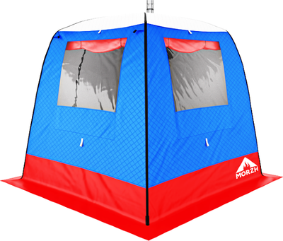 Палатка-баня MORZH Lux 2 окна (триколор)