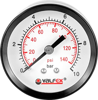Манометр сантехнический Valfex Аксиальный 50мм 1/4" 16 бар / VF.MZ.50.014.16