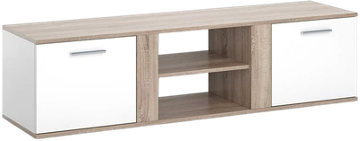 Тумба Anrex RTV 2D2N (белый/дуб сонома)