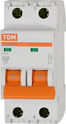 Выключатель автоматический TDM ВА47-29 2Р 5А 4.5кА D / SQ0206-0152