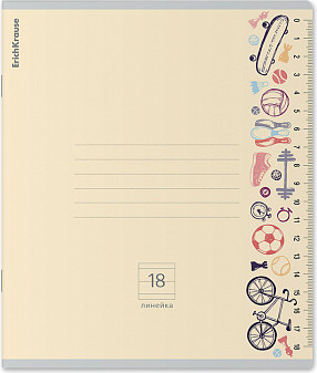 Тетрадь Erich Krause Ruler Hobby / 63233 (18л, линейка)