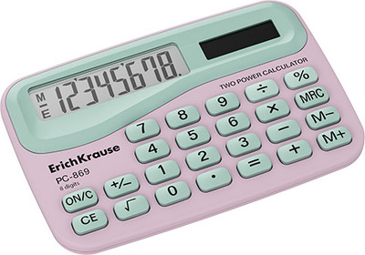 Калькулятор Erich Krause 8-разрядов PC-869 / 62748 (Floral Soul)