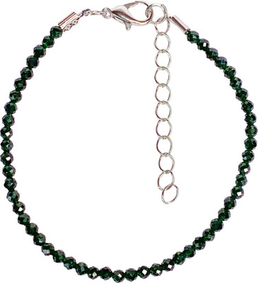 Браслет на ногу Wolves Авантюрин 5065 (р.21-26, зеленый)