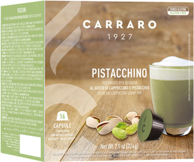 Кофе в капсулах Carraro Pistacchino стандарт Dolce Gusto / 150105 (16x14г)