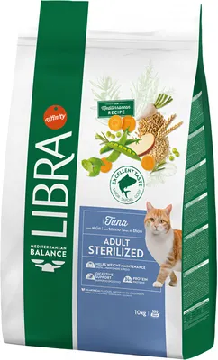 Сухой корм для кошек Libra Cat для стерилизованных с тунцом (10кг)