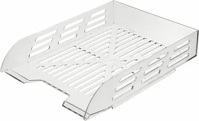 Лоток для бумаг Эсир 24с300 (прозрачный дымчатый)