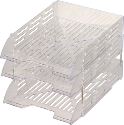 Набор лотков для бумаг Эсир 24с304 (3шт, прозрачный)