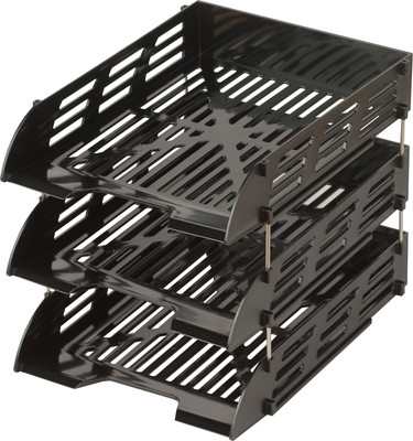 Набор лотков для бумаг Эсир 24с301 (3шт, черный)