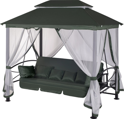 Качели садовые Удачная мебель Пальмира A31BL.T01 (зеленый)